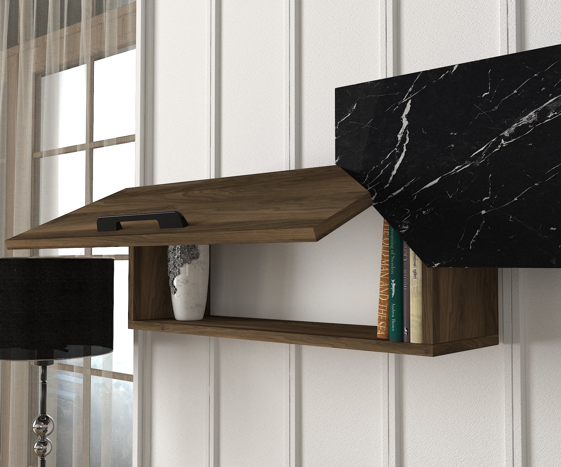 Lampert-Tvunitesi-5.jpg Dekorister - Turkish Furniture Manufacturer - Home Furniture Producer Companies From Turkey - Lampert TV Unit Walnut-Marble