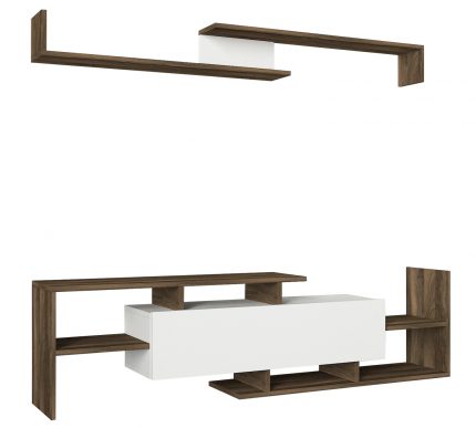 Dekorister - Turkish Furniture Manufacturer - Home Furniture Producer Companies From Turkey - Dream Tv Unit White-Walnut
