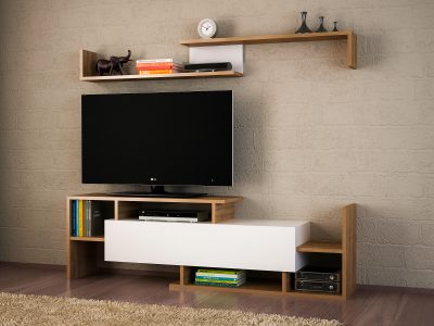 Dekorister - Turkish Furniture Manufacturer - Home Furniture Producer Companies From Turkey - Dream Tv Unit White-Walnut